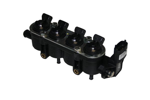 LandiRenzo MED Rail 3 Zylinder inkl. Bosch-Sensor GI25-65 (Blau)