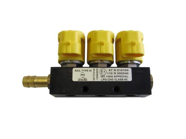 [30.EVG.92] Einspritzrail Valtek STD 1 Ohm Typ 30 (3-Zyl)